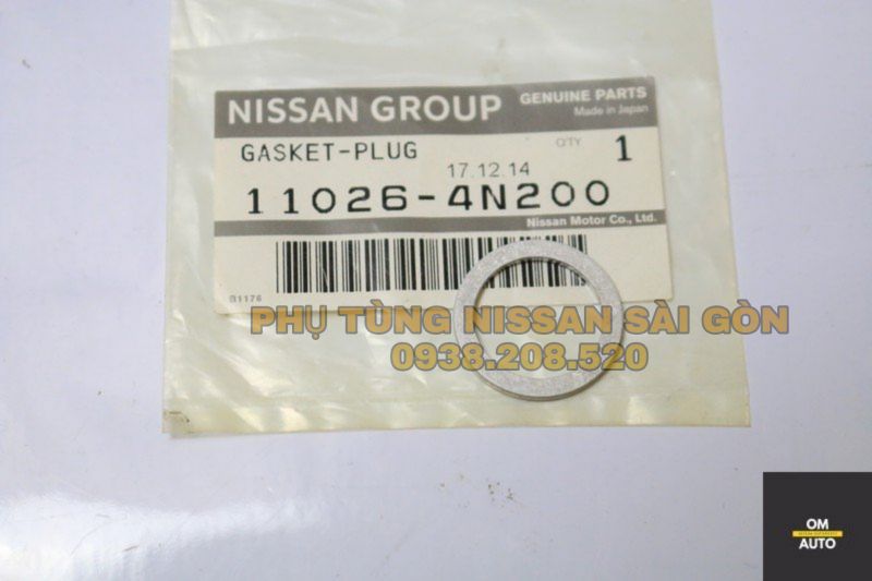 Long đền xả nhớt hộp số Navara, Terra và Qashqai 11026-4N200