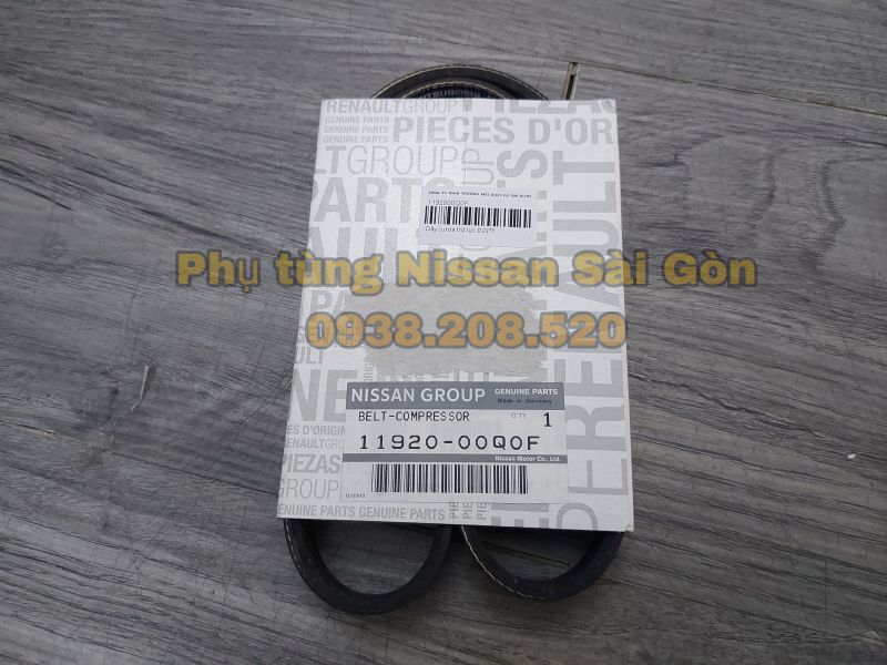 Dây curoa trợ lực Navara (Xe Nâng) 11920-00Q0F và 11920-0552R