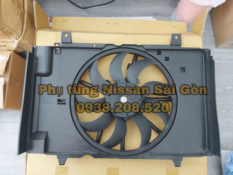 Cụm motor quạt két nước Juke (Hàng tốt) 21481-BA60B