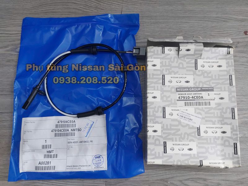 Dây cảm biến ABS trước X-Trail 47910-4CE0A