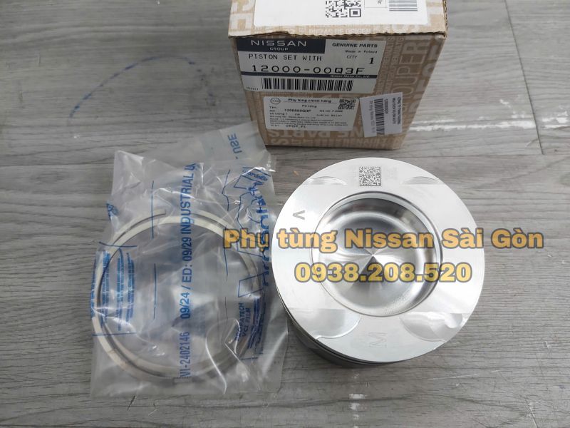 Piston và bạc xéc măng Navara Pro4x và Navara (Tây Ban Nha – Ý) 12000-00Q3F